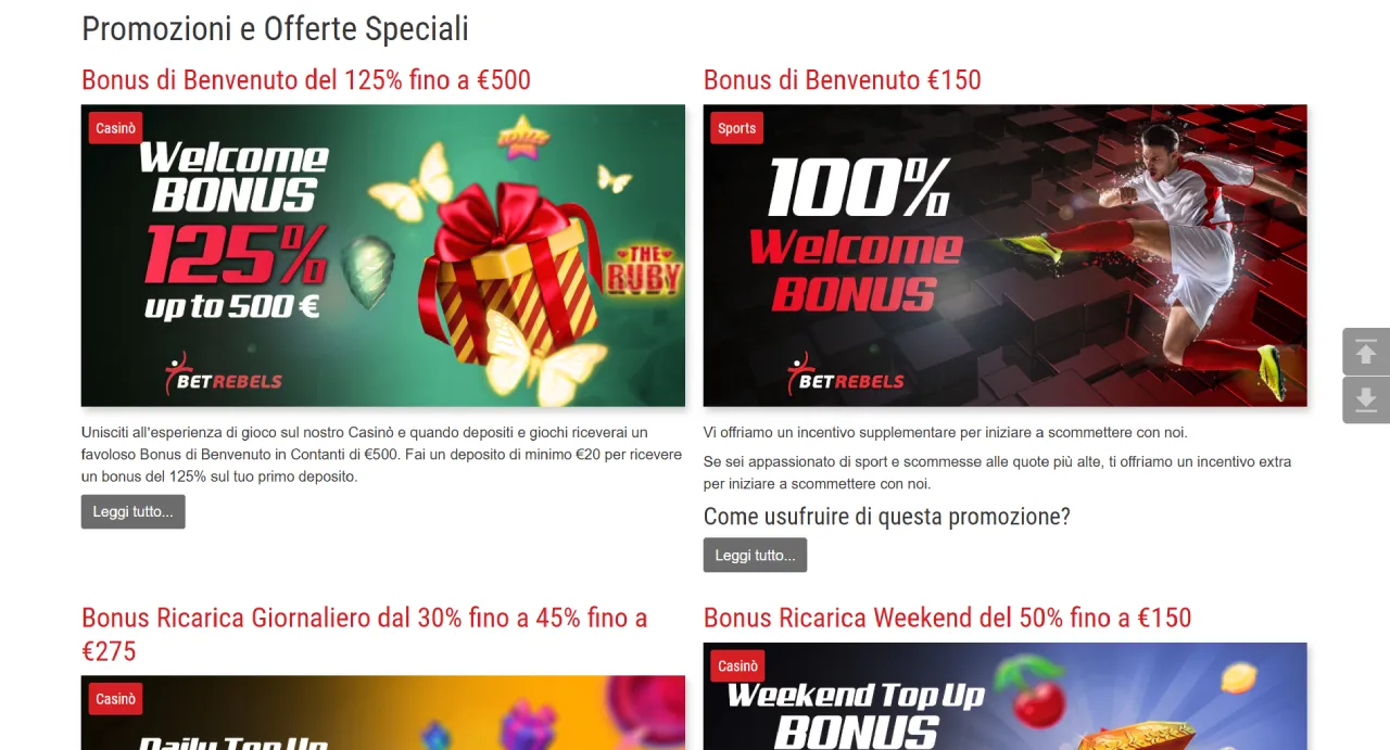 BetRebels Casino Bonus